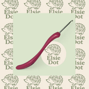 Ergonomic curved handle crochet hook - 3mm