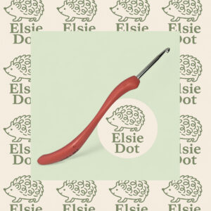 Ergonomic curved handle crochet hook - 4mm