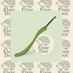 Ergonomic curved handle crochet hook - 5mm