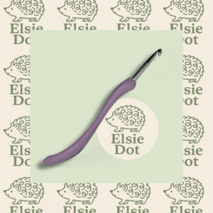 Ergonomic curved handle crochet hook - 6mm