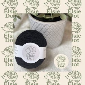 Cotton Solids Yarn 8ply - Black