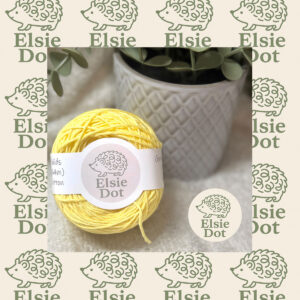 Cotton Solids Yarn 8ply - Lemon Butter