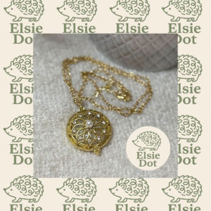 Magnifying Necklace Pendant - Sunflower