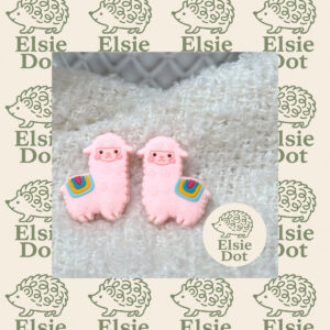 Knitting Needle Stitch Stoppers - Pink Llamas