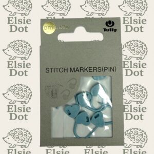 Tulip Stitch Markers - Blue Heart