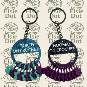 Acrylic Crochet Keyring - hooked on crochet