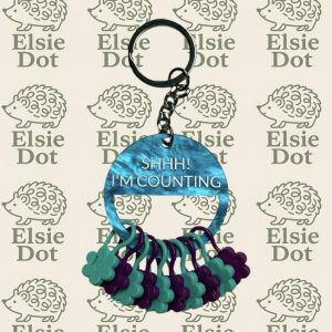 Acrylic Crochet Keyring - Shhh! I’m Counting